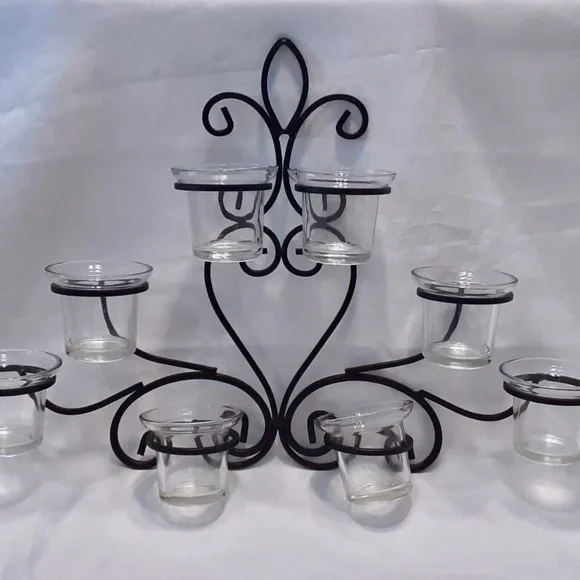 Eight Votive Candle Holder Wall Sconce - Picture 5 of 5